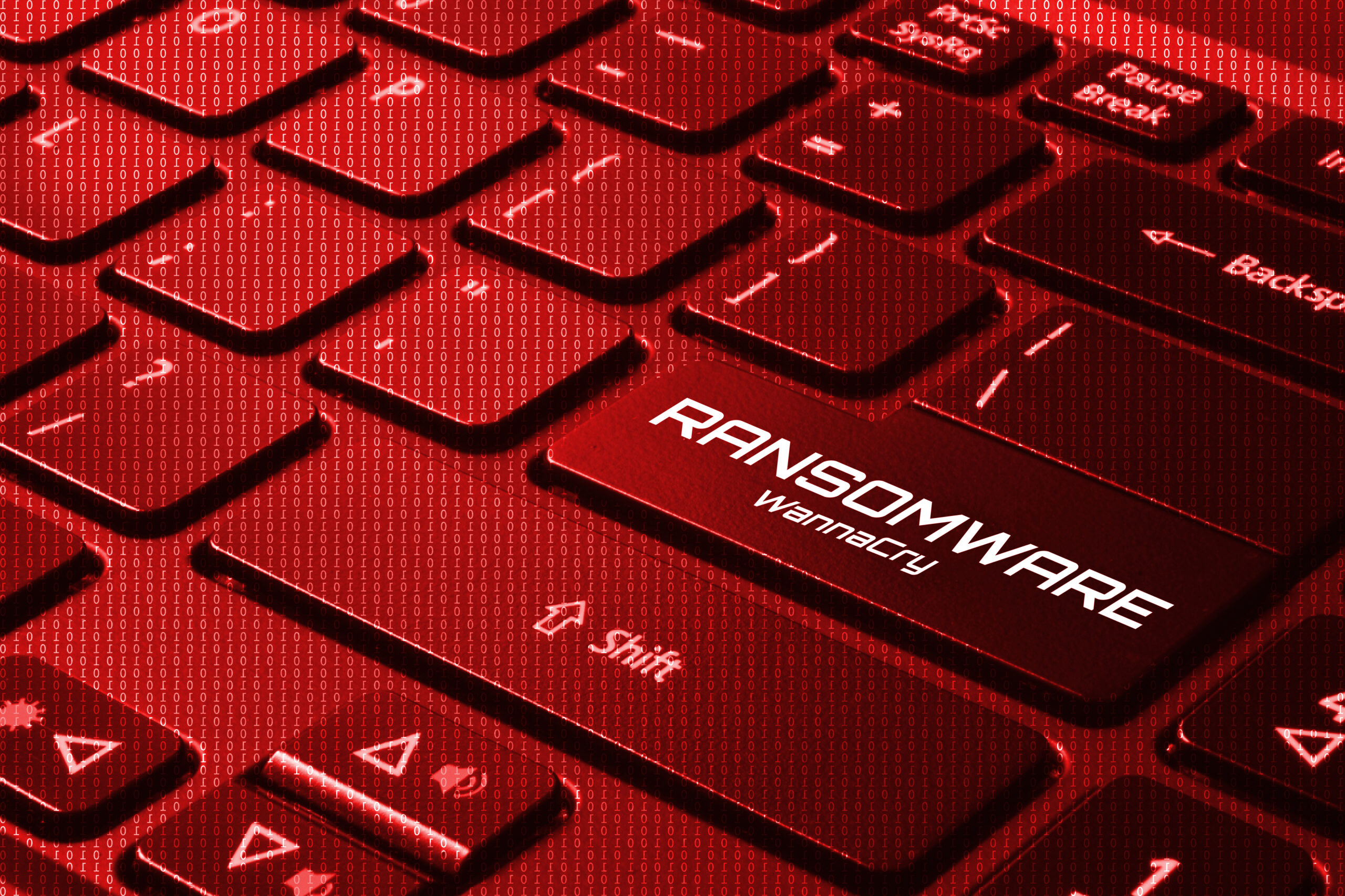 Keyboard,With,Red,Back,Light,And,Word,Ransomware,-,Wannacry